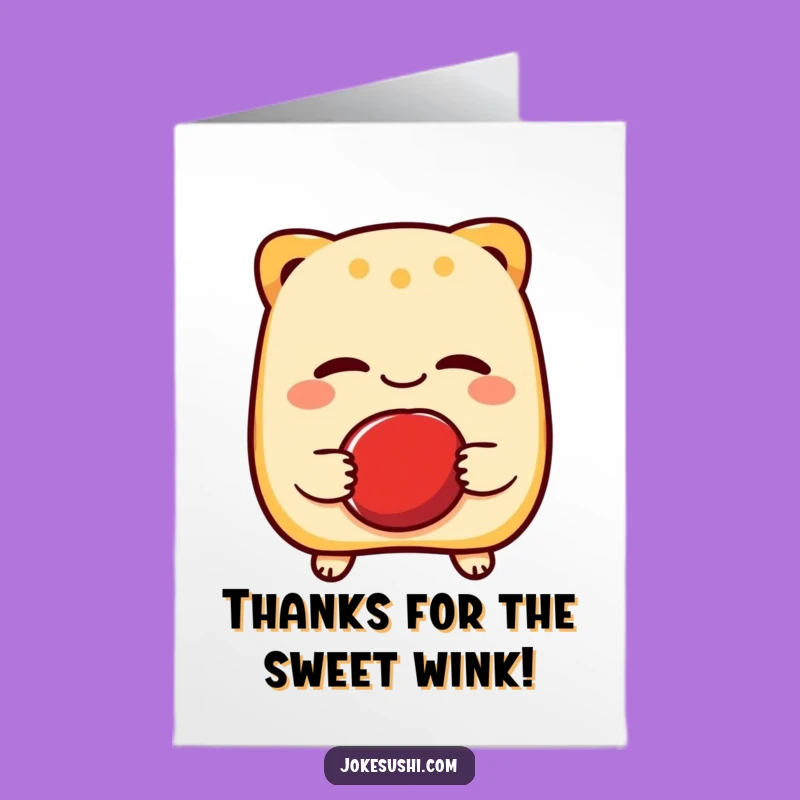 Free Printable Taiyaki Thank You Card - Funny Downloadable Gift for Sweet Gratitude