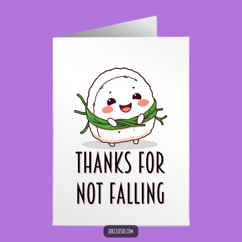 Free Printable Thank You Card: Onigiri Trip Gratitude