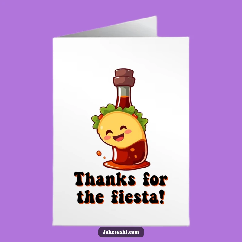 Funny Free Printable Thank You Card: Taco's Saucy Gratitude - Downloadable Gift