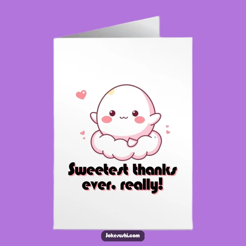 Sweet Free Printable Thank You Card: Mochi's Cloud Gratitude - Downloadable Gift