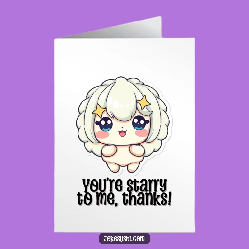 Funny Free Printable Thank You Card: Starry Tempura, Amazing Appreciation Gift