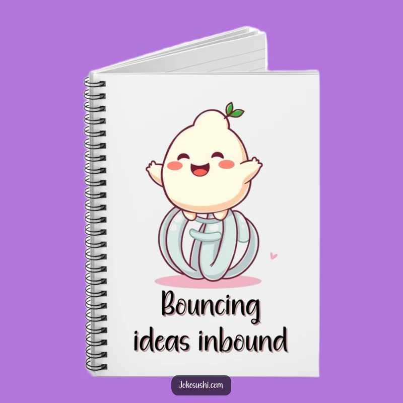 Funny Dumpling Spring Bounce Notebook: Jot Down Joyful Ideas