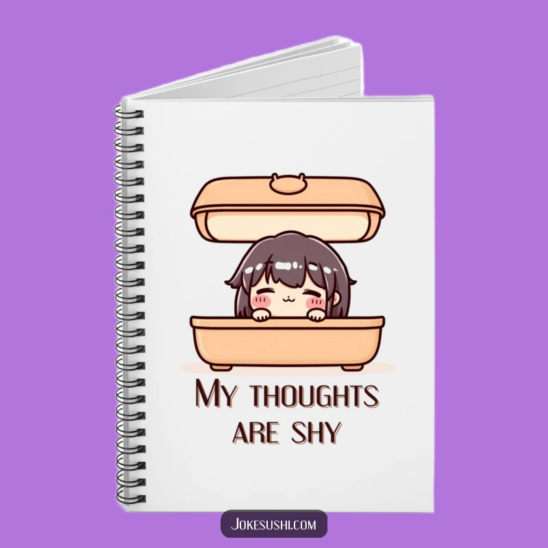 Funny Blushing Bento Notebook: Cute Journal for Your Thoughts