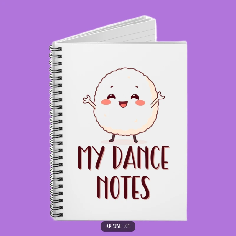 Funny Dancing Rice Ball Notebook - Jot Down Joyful Ideas