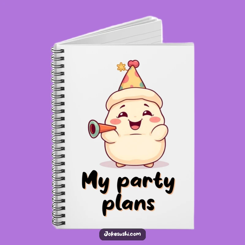 Funny Dumpling Party Notebook: Grinning Character, Perfect Celebration Gift!