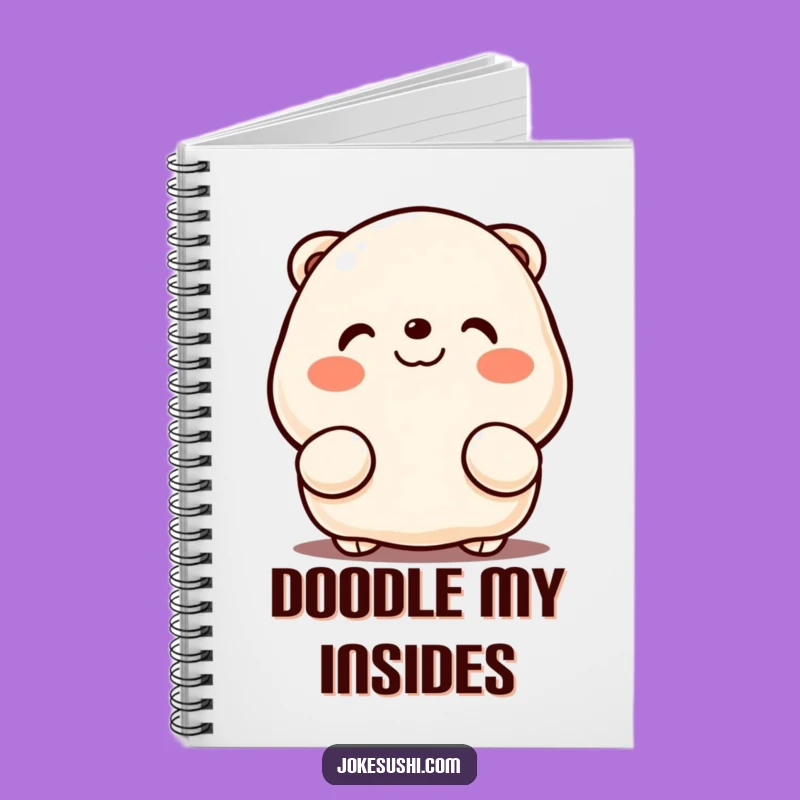 Funny Dumpling Peeking Notebook - Cute Kawaii Journal for Notes and Doodles