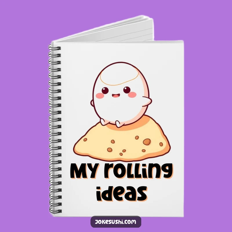 Funny Mochi Roll Notebook: Jot Down Ideas with Bouncy, Hilarious Flair