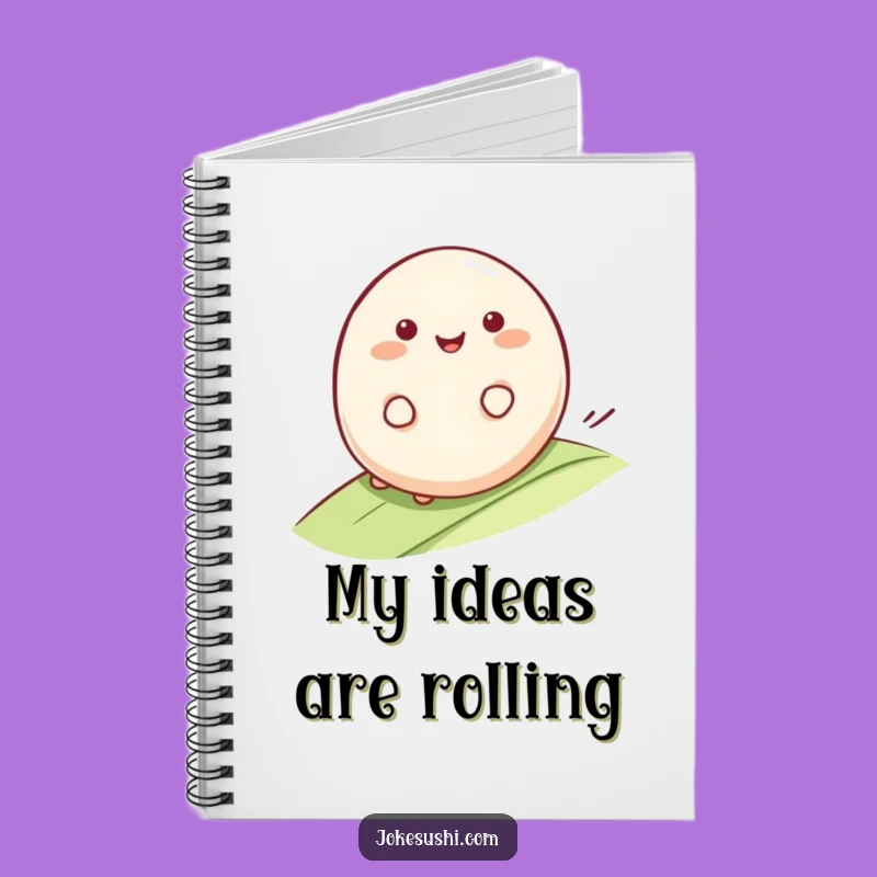 Funny Mochi Roll Notebook: Jot Down Smooth Ideas with a Smile
