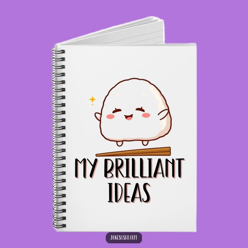 Funny Onigiri Wink Notebook: Jot Down Notes with Hilarious Flair!