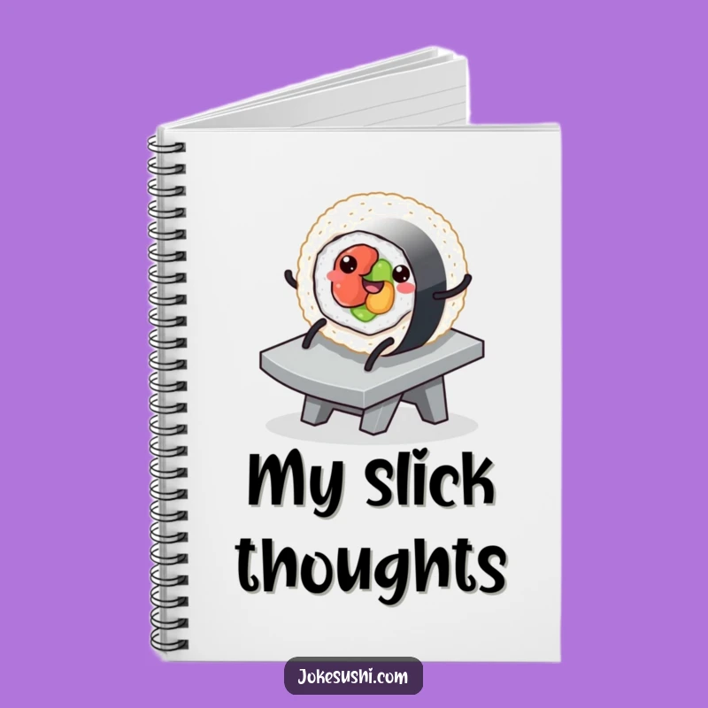 Funny Sushi Slide Notebook - Jot Down Smooth Ideas
