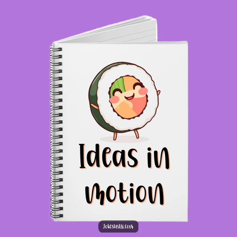 Funny Sushi Cartwheel Notebook: Energetic Ideas Journal - Great 'Funny Gift'