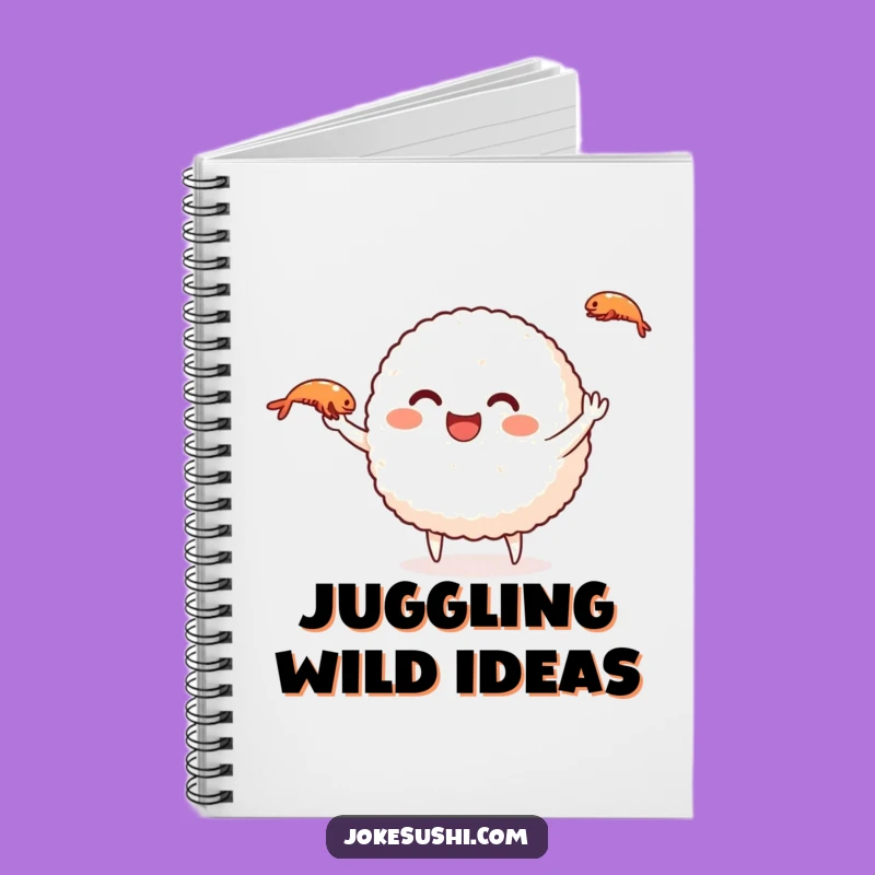 Funny Rice Ball Juggling Notebook: Jot Down Ideas with Playful Flair!