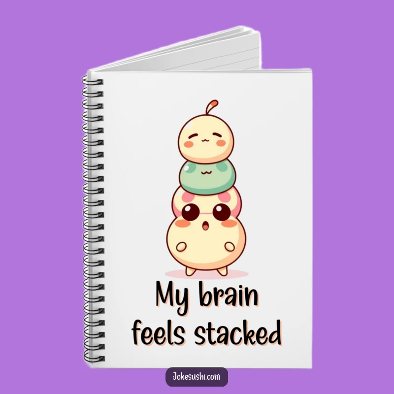 Funny Dango Notebook: Surprised Character Jotting Notes, Wobbly Gift!