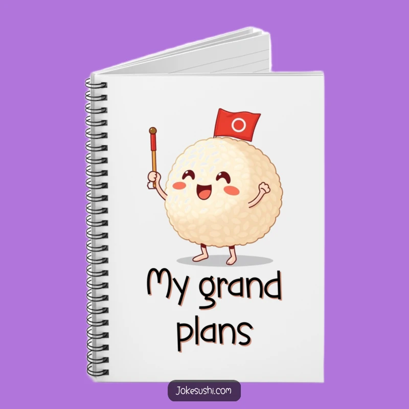 Funny Rice Ball Notebook: Jot Down Your Cheers With This Cheerful Funny Gift