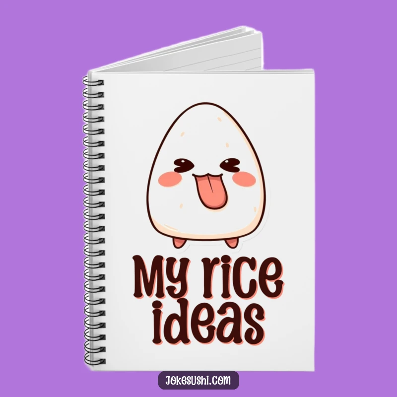 Funny Onigiri Tongue Out Notebook: Playful Character Journal, Great Humorous Gift