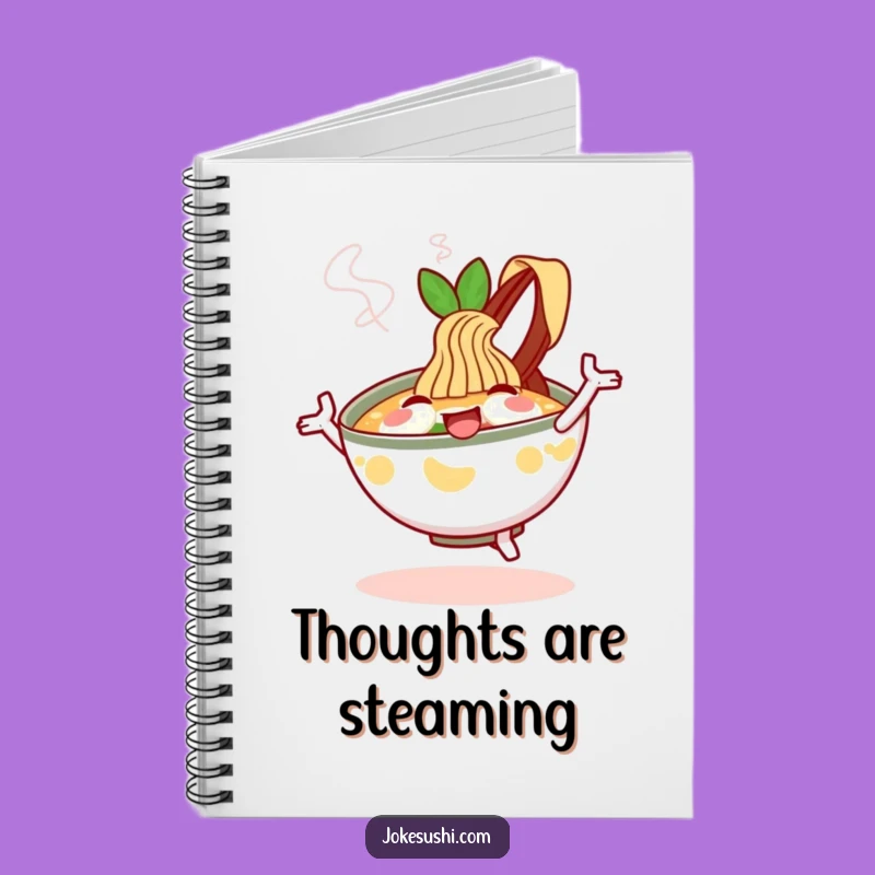 Funny Ramen Notebook: Jot Down Your Happy Thoughts With This Cheerful Funny Gift