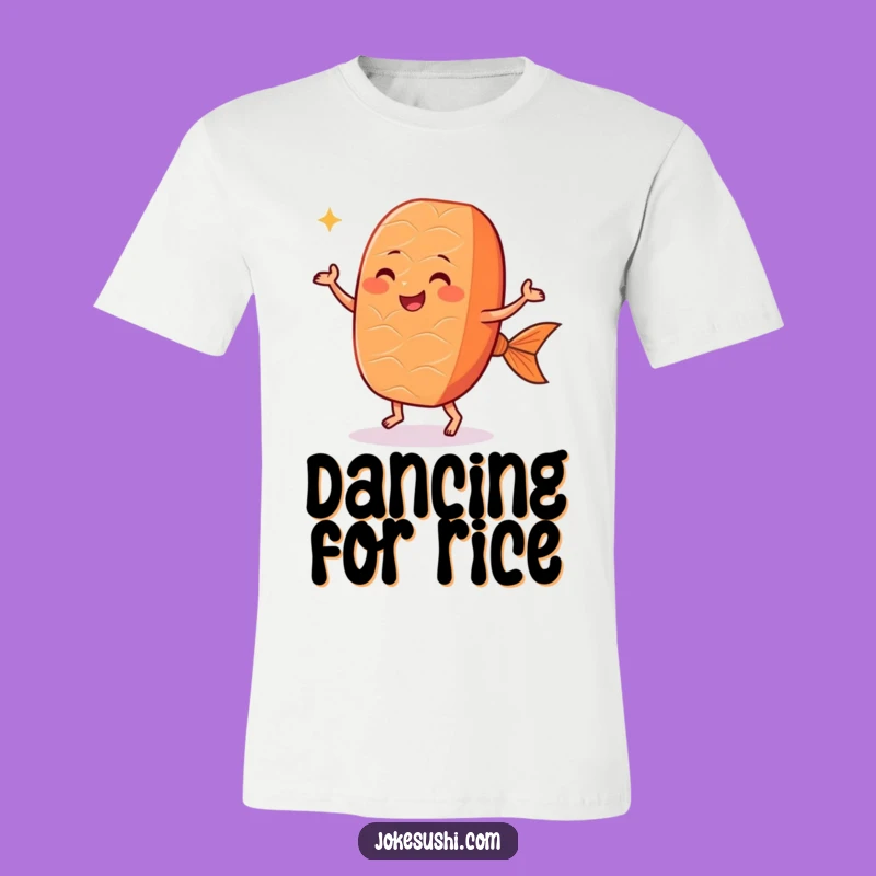 Funny Dancing Salmon Nigiri T-Shirt: Wear Your Sushi Celebration Joyfully