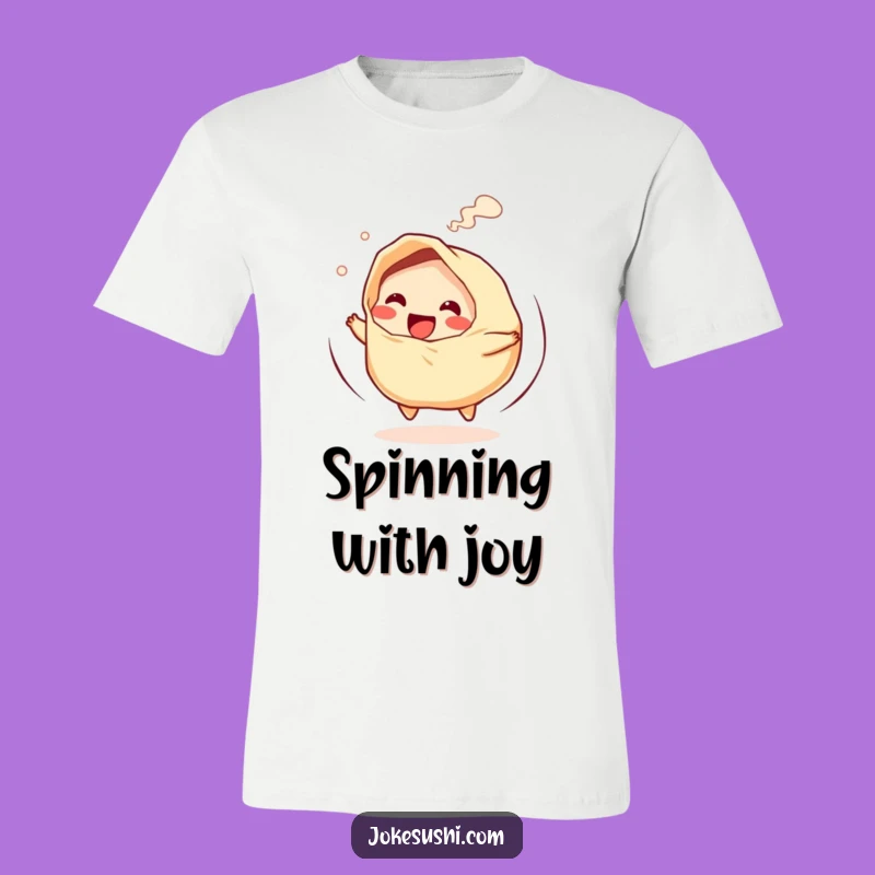 Funny Gyoza Spin T-Shirt: Hilarious Dumpling Apparel and Gift