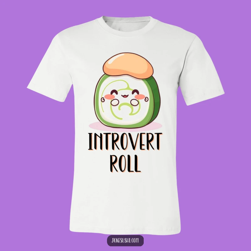 Funny Shy Cucumber Roll T-Shirt: Embrace Your Inner Bashful Foodie