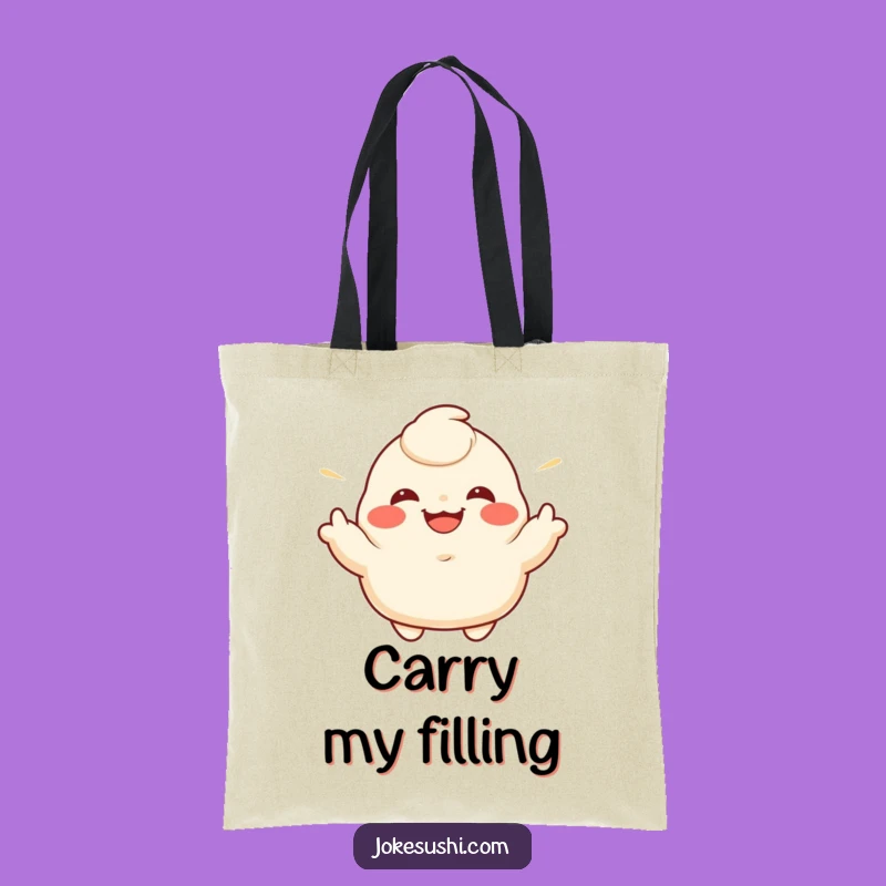 Funny Dumpling Shopping Tote: Haul Your Goods with this Hilarious Foodie Gift