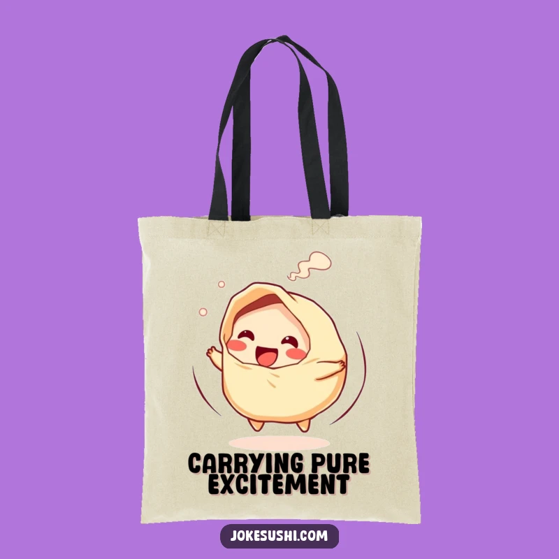 Funny Gyoza Spin Tote Bag: Carry Your Fun and Essentials