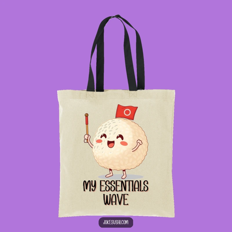 Funny Rice Ball Tote Bag: Carry Your Spirit With This Cheerful Funny Gift
