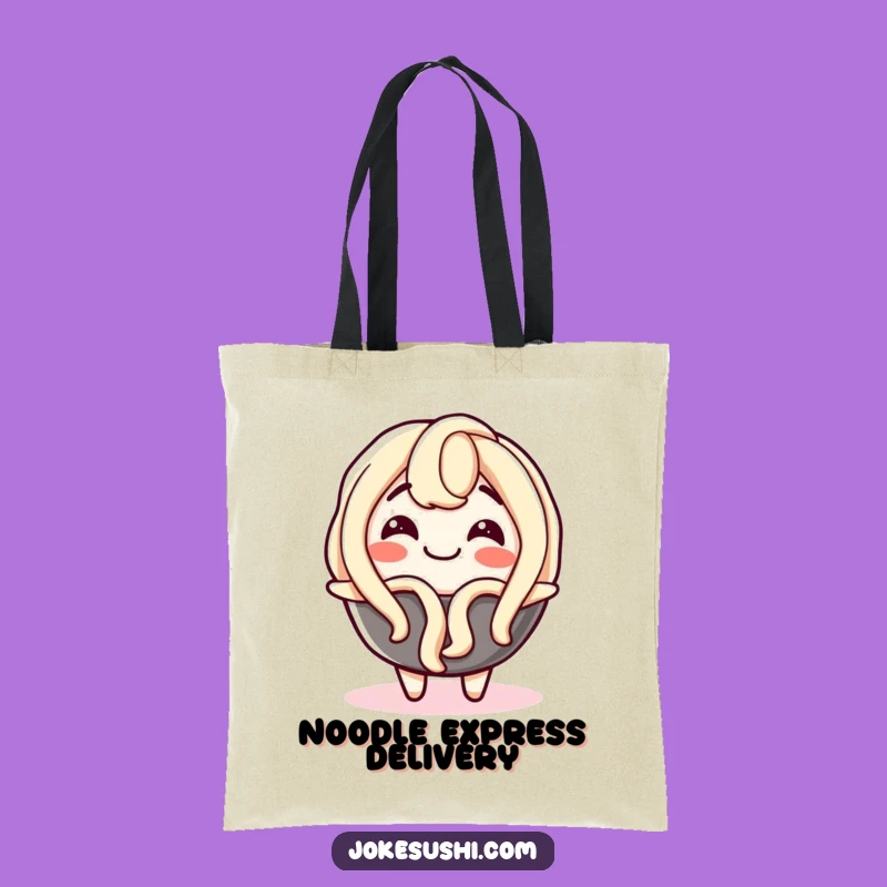 Funny Udon Noodle Wiggle Tote Bag: Carry Your Joy with Hilarious Style