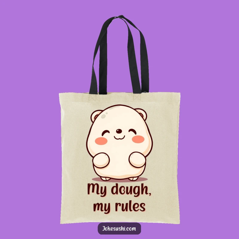 Funny Dumpling Peeking Tote Bag - Cute Kawaii Grocery Bag for Shopping