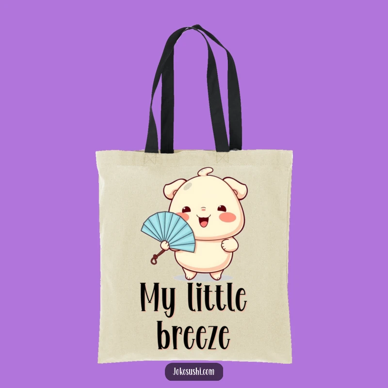 Funny Dumpling Fan Tote Bag: Carry Your Coolness, Cheerful Foodie, Unique Gift